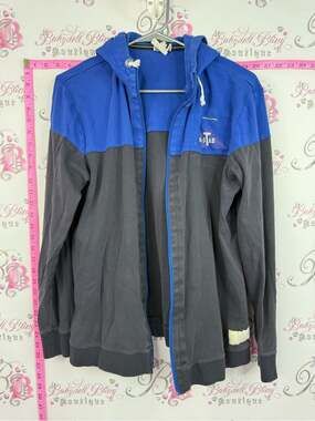 G-Star Raw sweater Two-Tone Hooded Zip Jacket in Blue & Gray